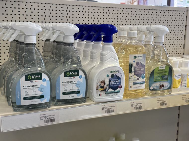 Désinfectants de surfaces bactéricides et virucides pour le domicile et les cabinets de soins